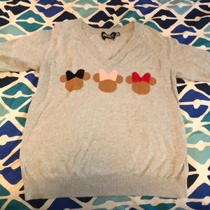 Forever 21 Mickey Mouse 3/4 Sleeve Sweater